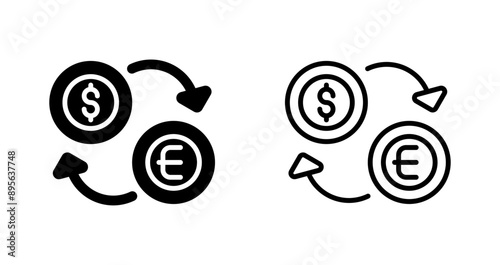 Currency Exchange Vector Icon