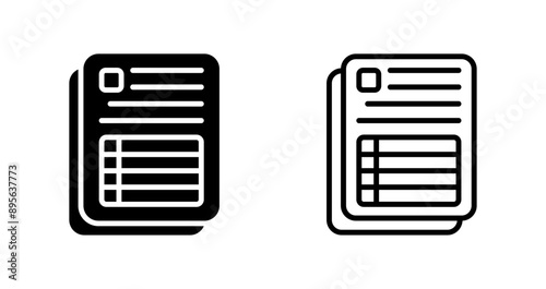 Spreadsheet Vector Icon