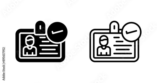  ID Verification Vector Icon