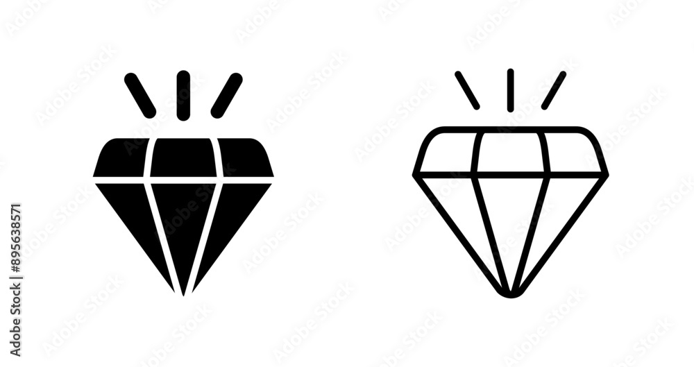 Diamond Vector Icon Diamond Vector Icon