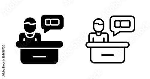 Support Ticket Vector Icon