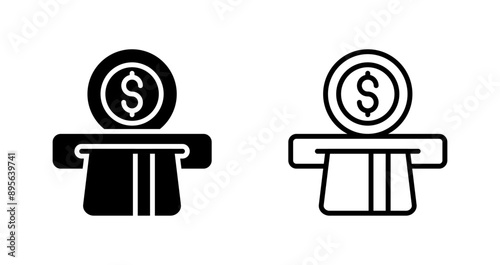  Automated Teller Machine Vector Icon