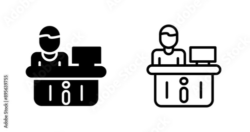 Information Desk Vector Icon