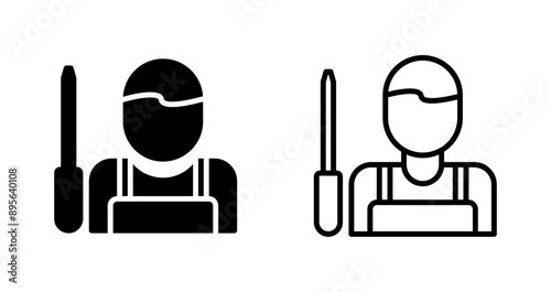 Handyman Vector Icon photo