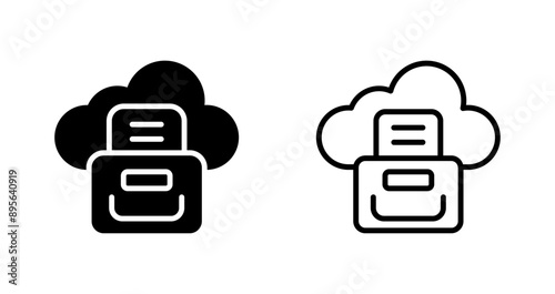 Cloud Compliance Vector Icon