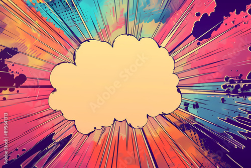 Cartoon Explosion Cloud photo
