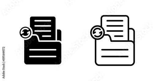 Document Sync Vector Icon
