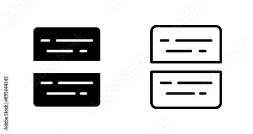 Document Split Vector Icon