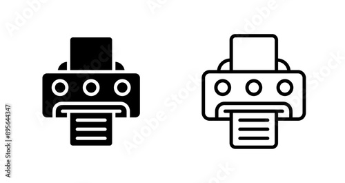 Document Print Vector Icon
