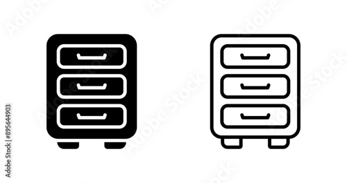 File cabinet Vector Icon