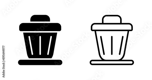 Trash bin Vector Icon