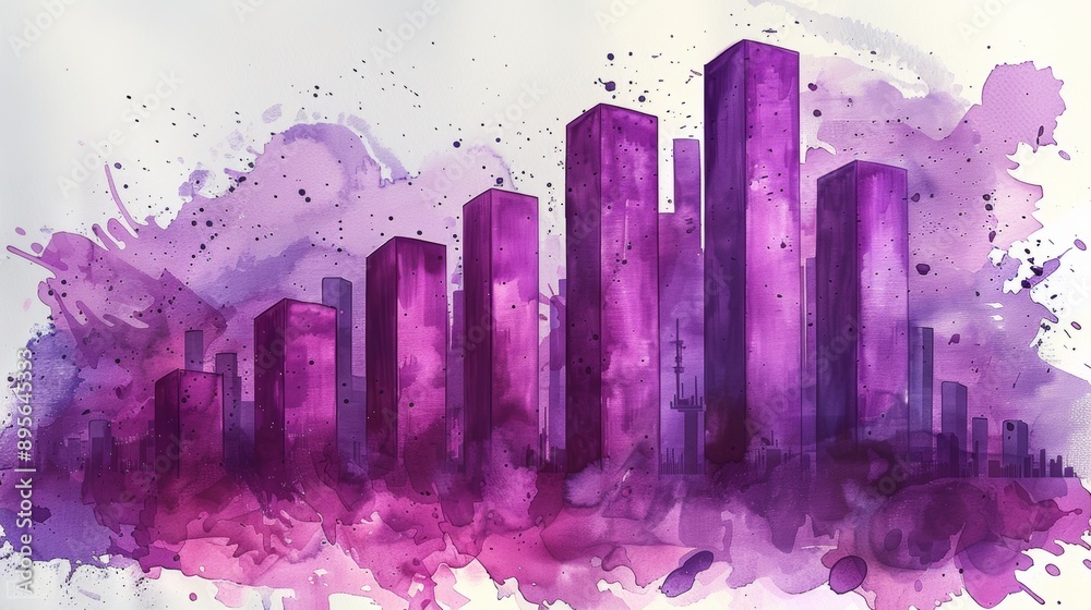 Fototapeta premium An illustration of a chart with segments showing data analysis.