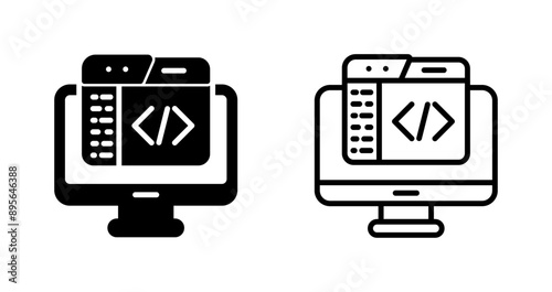 Code Editor Vector Icon