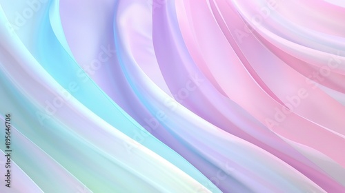 Soft pastel colored abstract waves