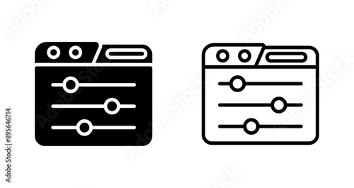 Control Panel Vector Icon