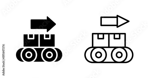 Conveyor Vector Icon