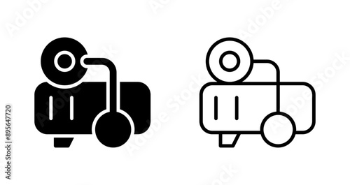 Air compressor Vector Icon