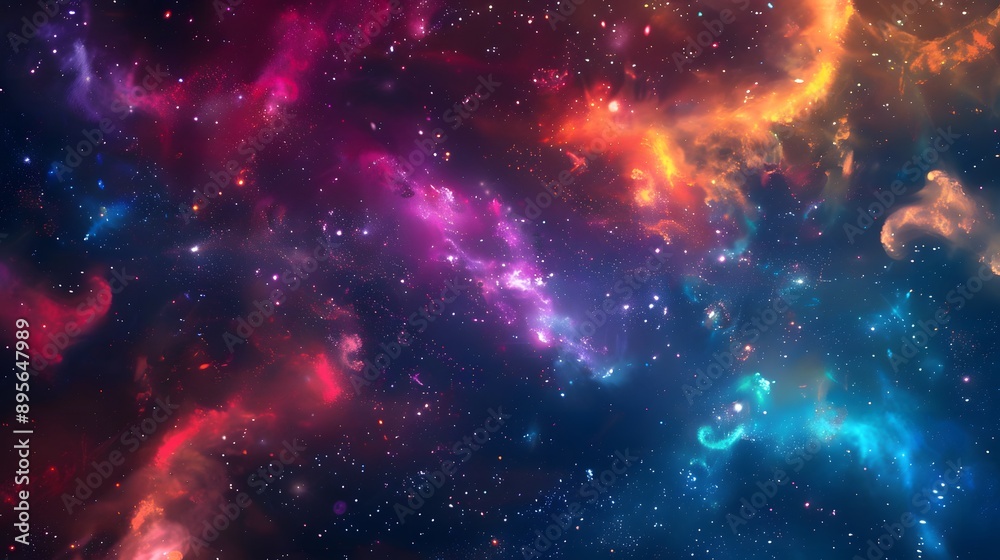 Abstract Cosmic Scene: An abstract background depicting a cosmic scene with stars, nebulae, and galaxies.
Abstract Cosmic Scene: An abstract background depicting a cosmic scene with stars, nebulae, and galaxies.