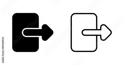 Exit Vector Icon