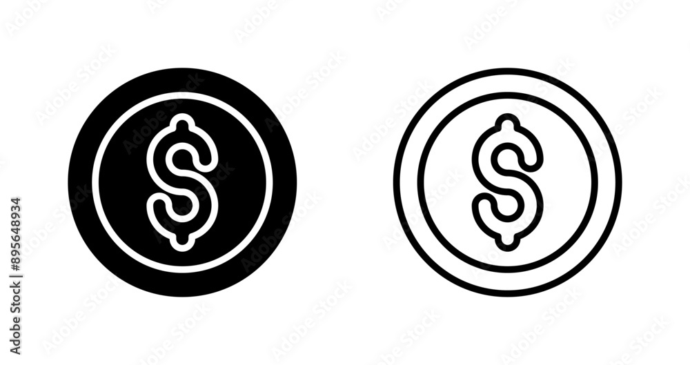Usd Circle Vector Icon Usd Circle Vector Icon