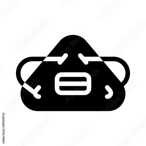 respirator glyph icon