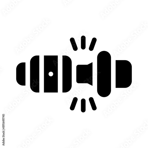 seatbelt glyph icon