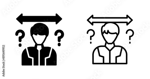 Uncertainty Vector Icon