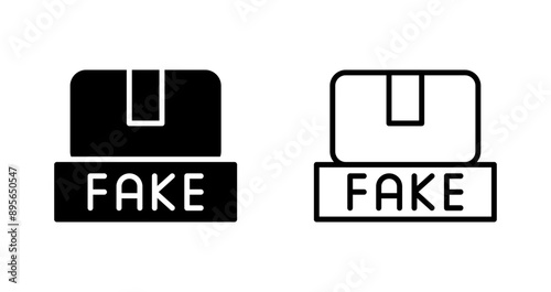 Counterfeit Products Vector Icon