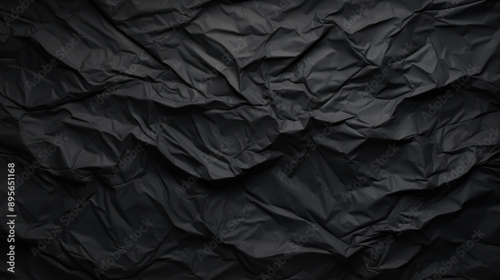 Black Wrinkled Paper Texture Black Wrinkled Paper Texture