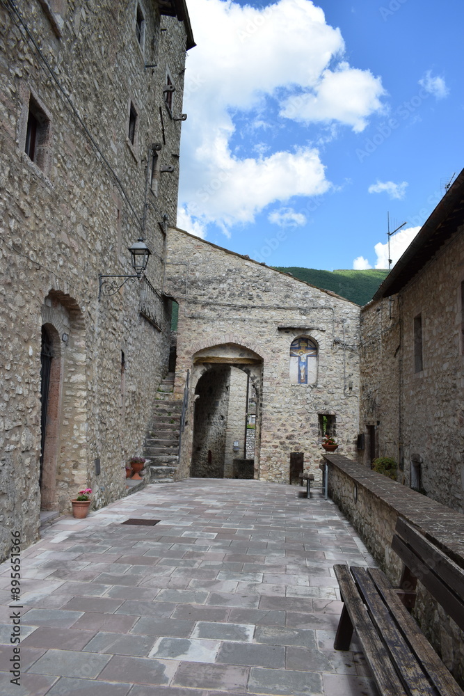 Obraz premium Umbria, Vallo di Nera