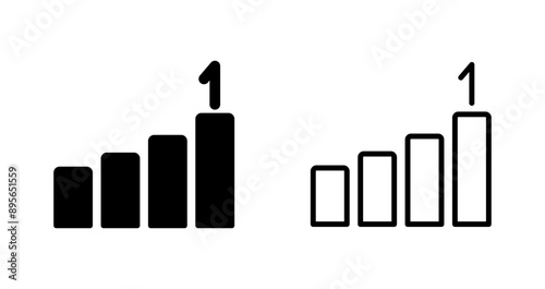 First Place Vector Icon