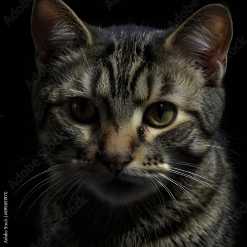 Cat in the Shadows: A Dark Portrait
