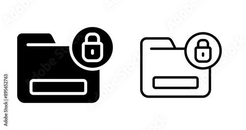 Document Encryption Vector Icon