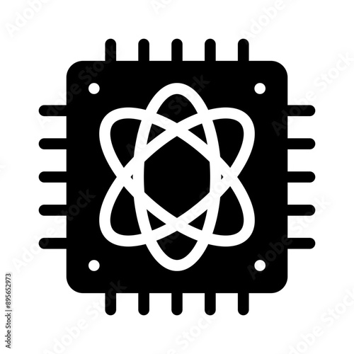 quantum glyph icon