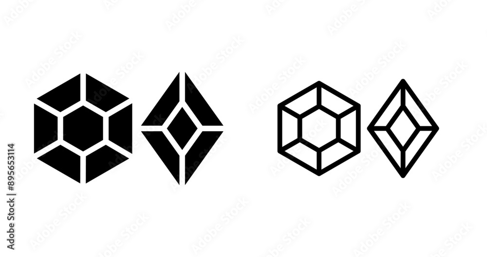Obraz premium Gem Vector Icon