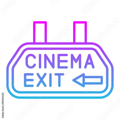 Cinema exit Icon