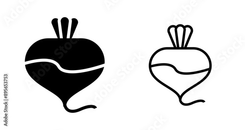 Turnip Vector Icon