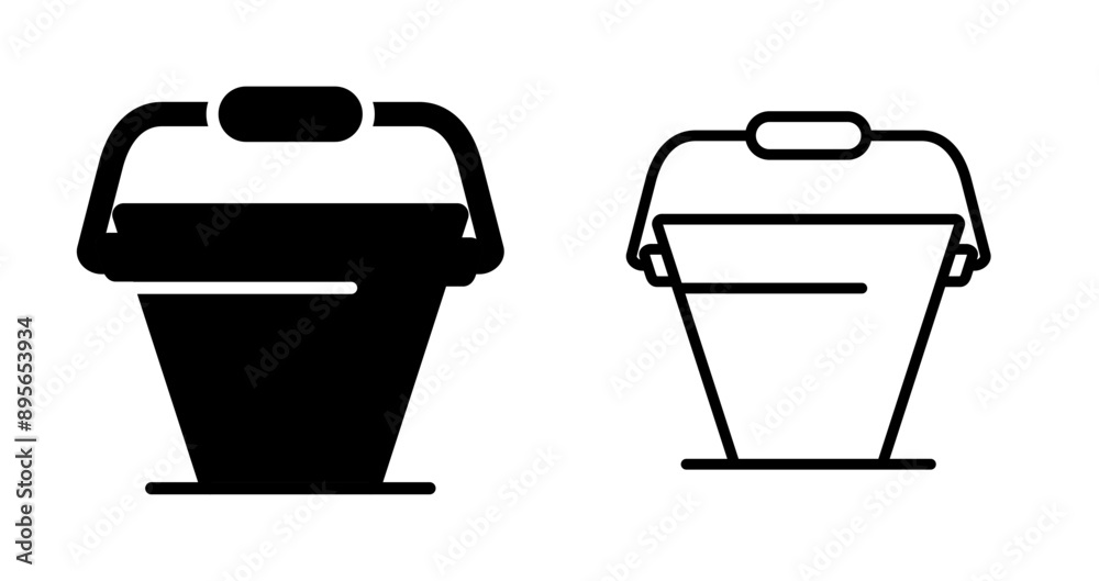 Bucket Vector Icon Bucket Vector Icon