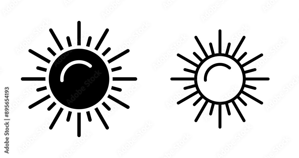Obraz premium Sun Vector Icon