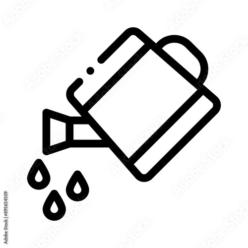 watering can line icon