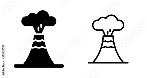 Volcano Vector Icon