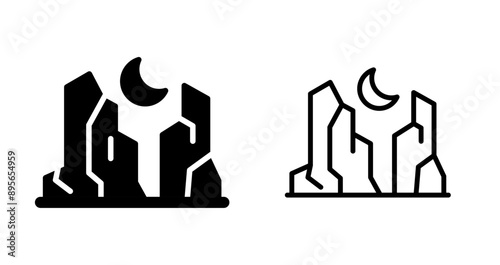 Canyon Vector Icon