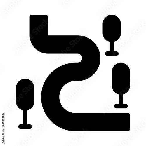 garden path glyph icon