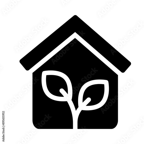 greenhouse glyph icon