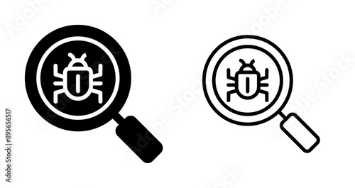 Malware Scanning Vector Icon