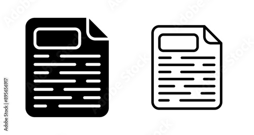 Page Facing Up Vector Icon