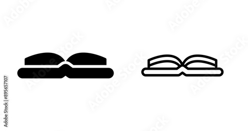 Open Book Vector Icon