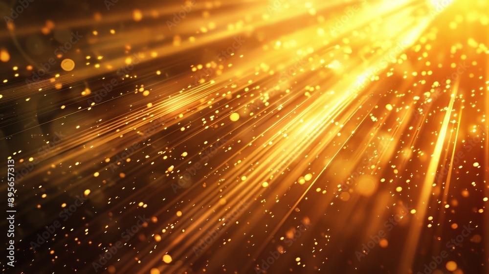 Obraz premium Golden Light Beams