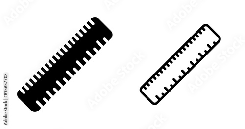 Straight Ruler Vector Icon