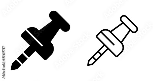 Pushpin Vector Icon